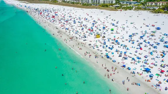 Crystal clear beaches in Florida