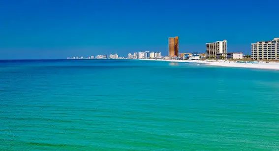 Crystal clear beaches in Florida