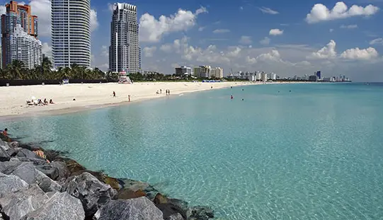 Crystal clear beaches in Florida