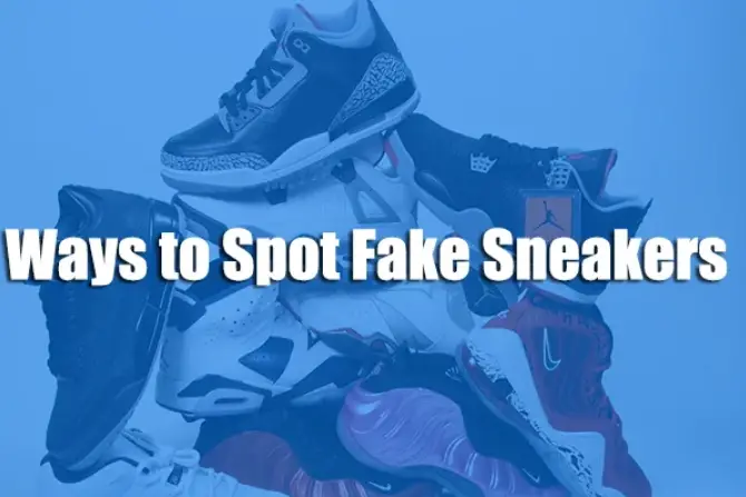How to spot fake shoes